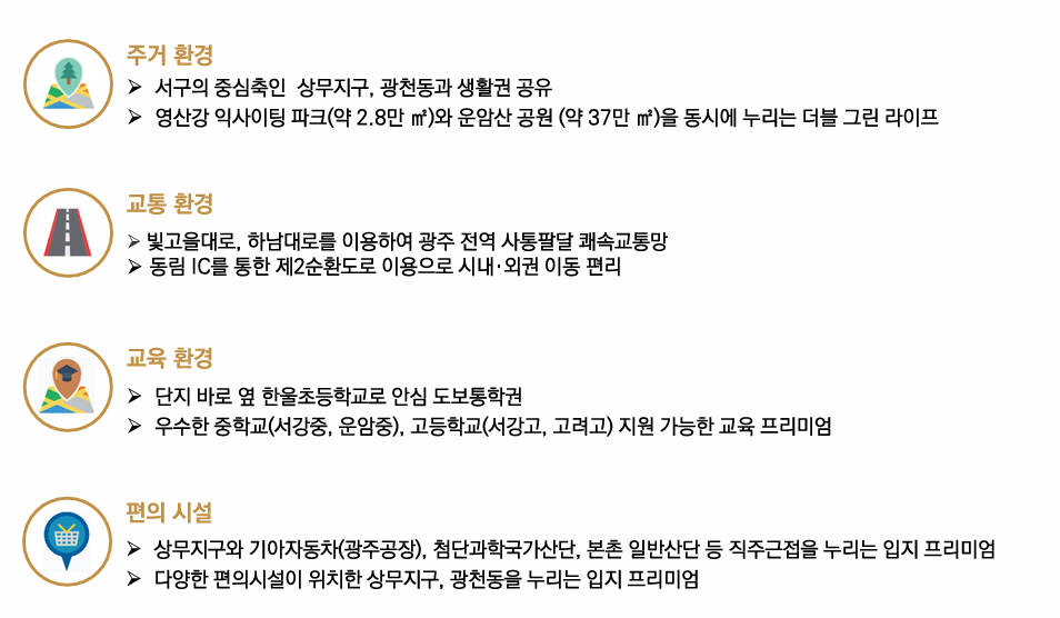 운암산공원 진아리채 그랑뷰 입지 상세정보 - 주거, 교통, 교육, 편의시설 상세 안내